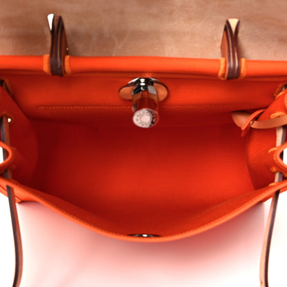 Hermes Toile Vache Hunter Herbag Zip 31 PM Orange 6 of 18