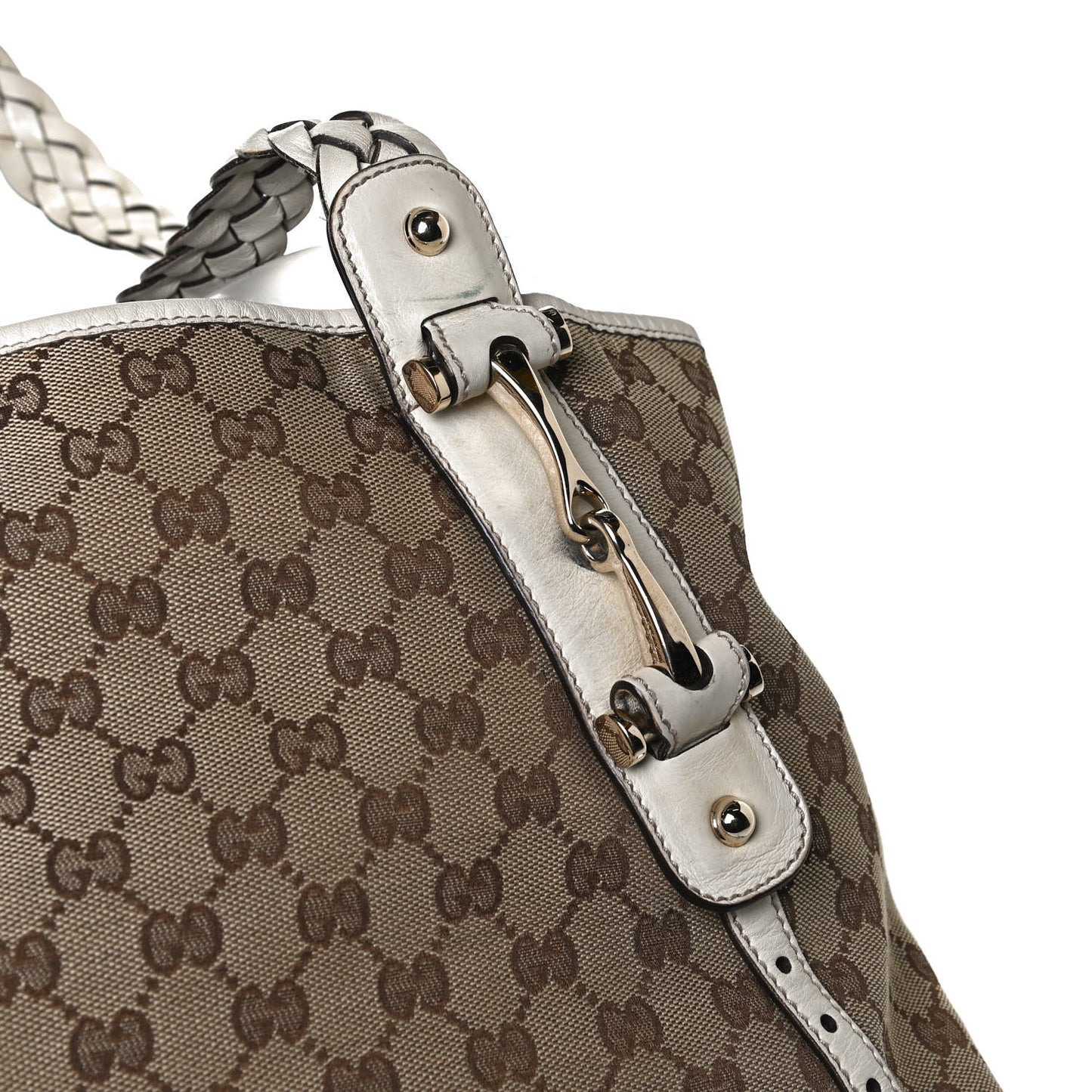 Monogram Medium Pelham Shoulder Bag Off White