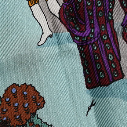 Hermes Silk Le Paradis Du Roy Scarf 90 7 of 7