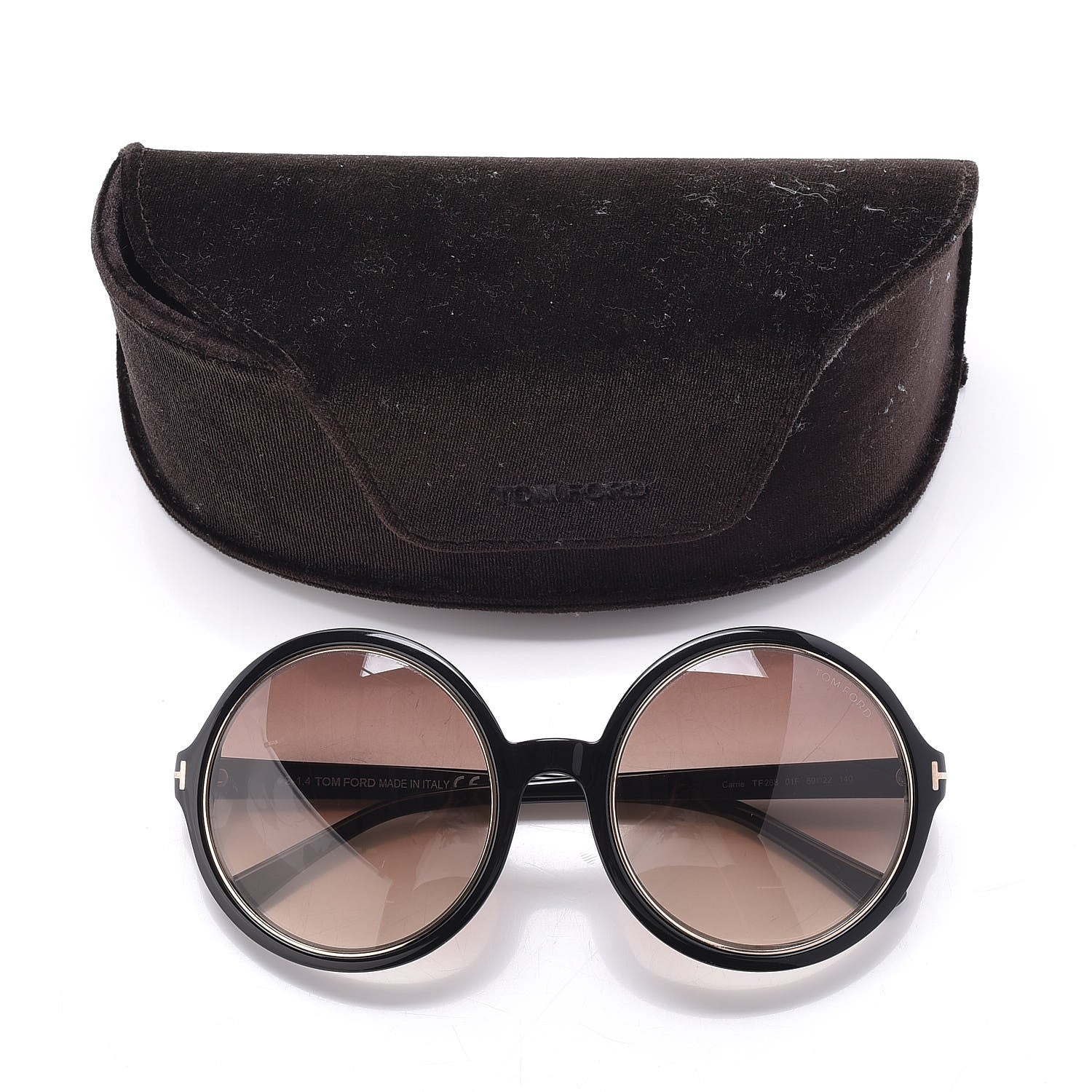 Tom Ford Carrie Sunglasses TF268 Black 8 of 8