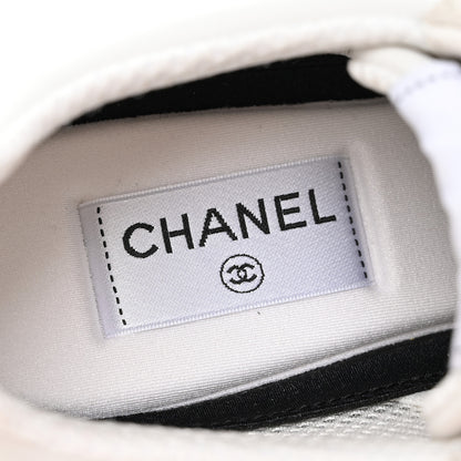 Chanel Calfskin Suede Coco Mark Logo Womens Sneakers 40 White 8 of 12