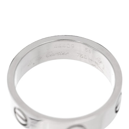 Cartier 18K White Gold 5.5mm LOVE Ring 56 7.5 4 of 4