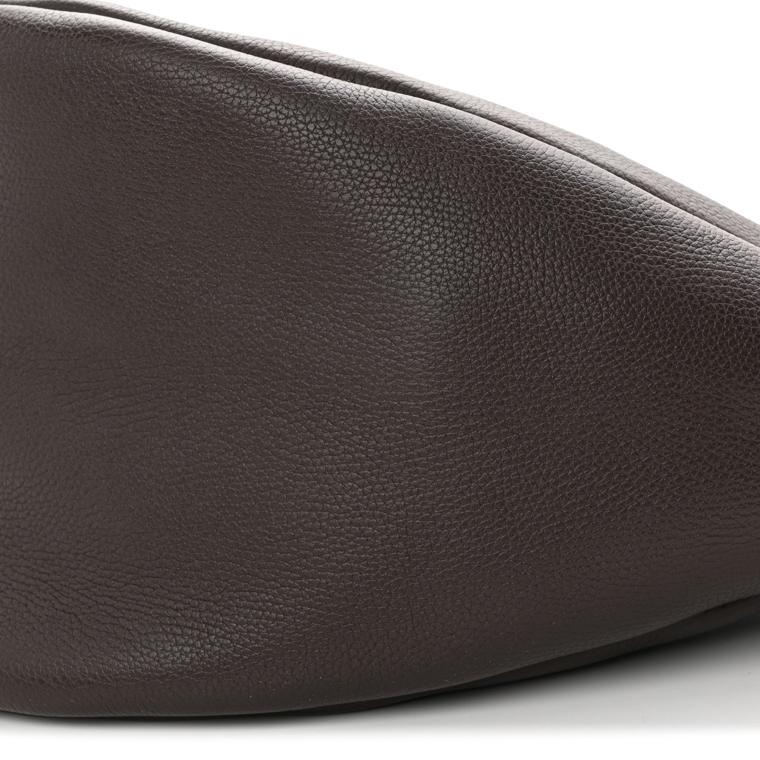 The Row Grained Calfskin Large Slouchy Banana Bag Brunette 10 of 10