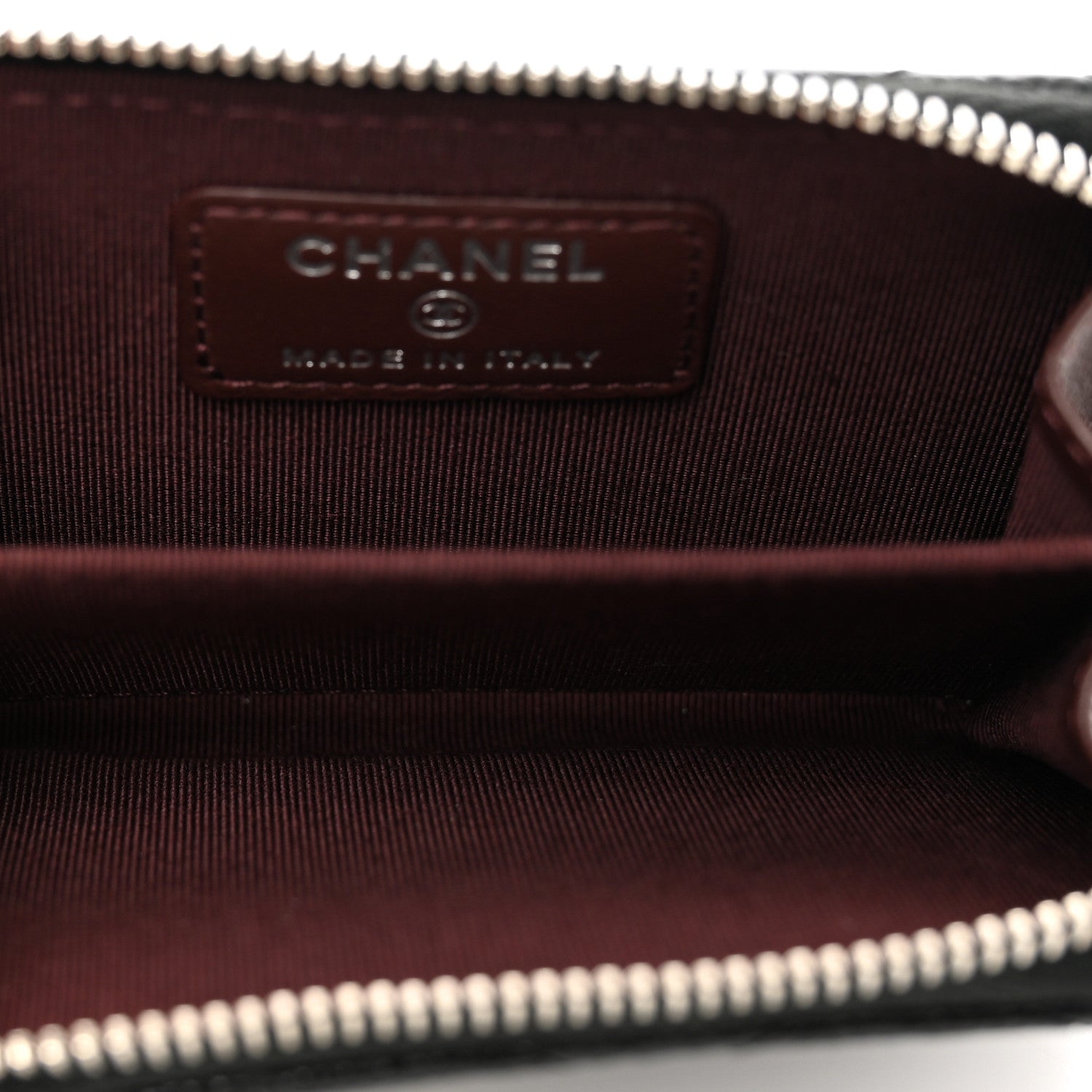 Chanel Caviar Quilted Zip Card Holder Black 5 of 7