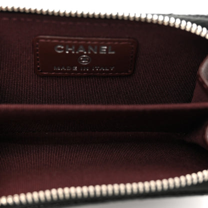 Chanel Caviar Quilted Zip Card Holder Black 5 of 7