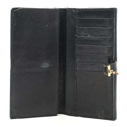 Gucci Calfskin Continental Bardot Wallet Black 5 of 25