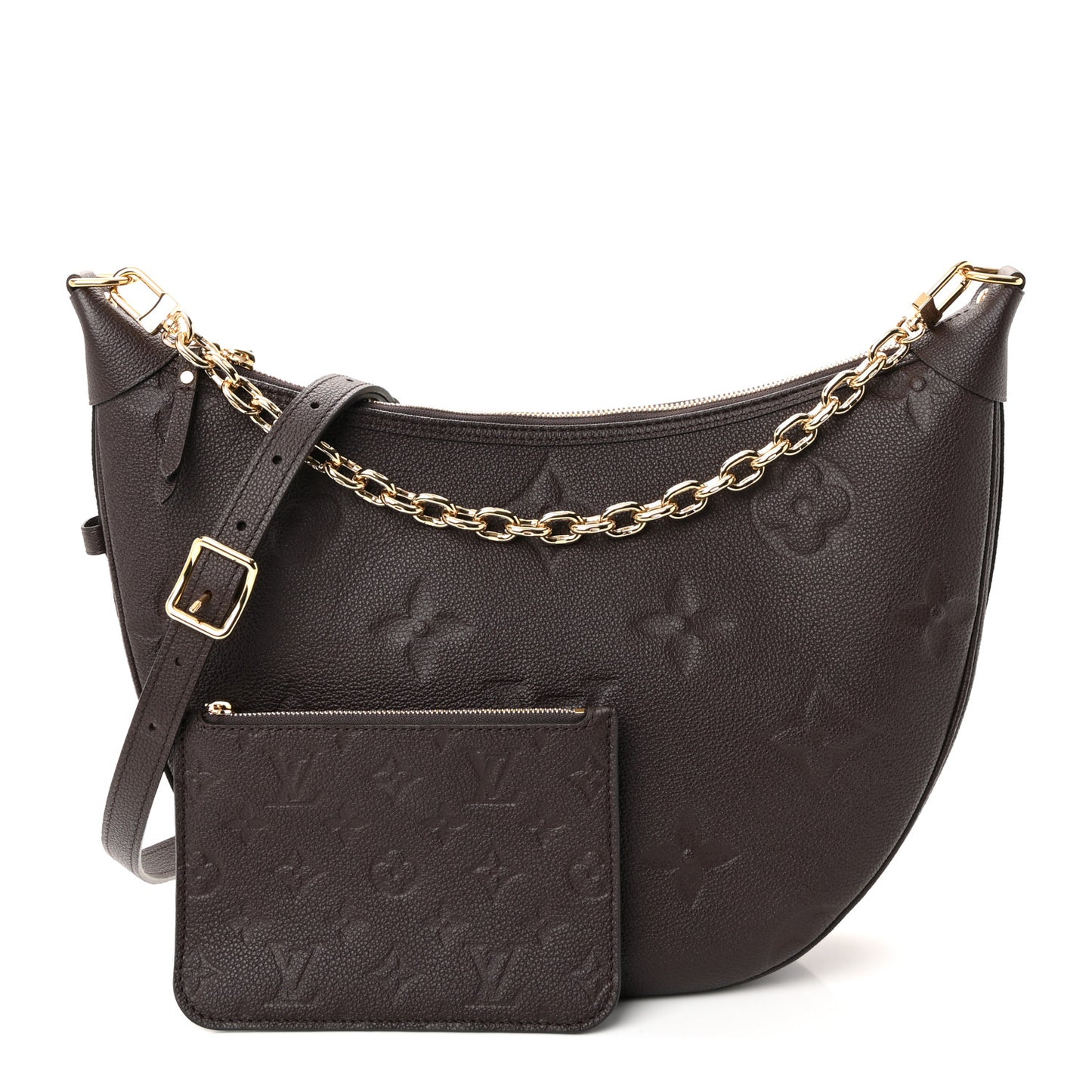 Empreinte Monogram Giant Loop Hobo Chocolate