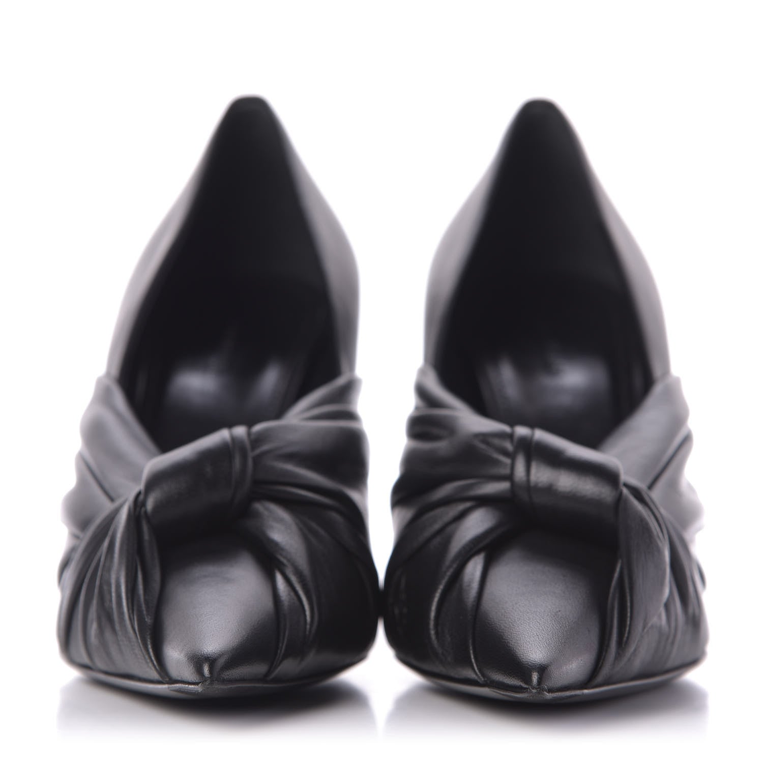 Balenciaga Smooth Nappa Drapy 80mm Pumps 37 Black 3 of 10