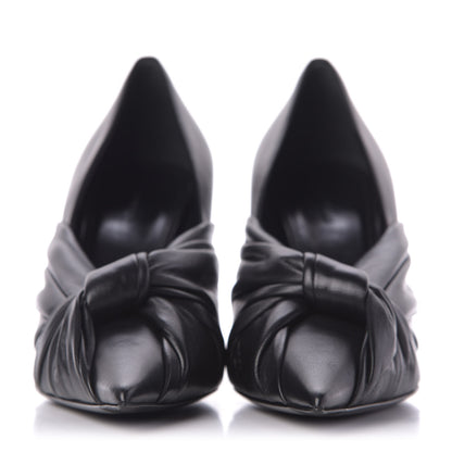 Balenciaga Smooth Nappa Drapy 80mm Pumps 37 Black 3 of 10