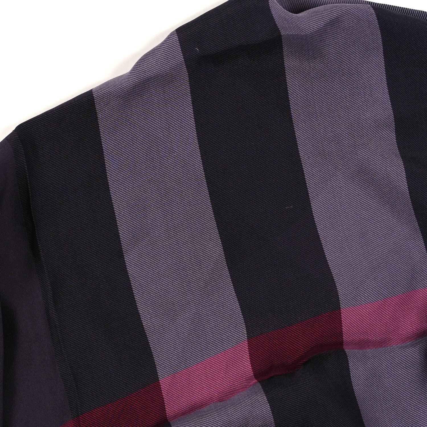 Burberry Satin Silk Mega Check Scarf Regency Purple 4 of 4