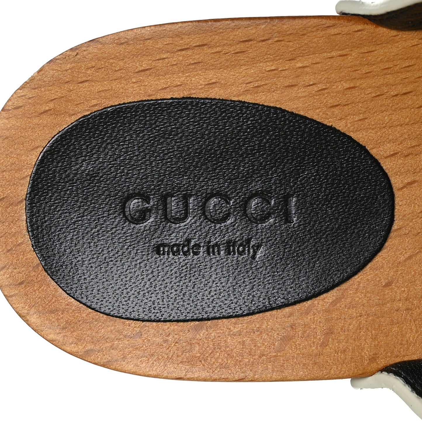 Calfskin Bamboo Horsebit Clogs 41 Mystic White