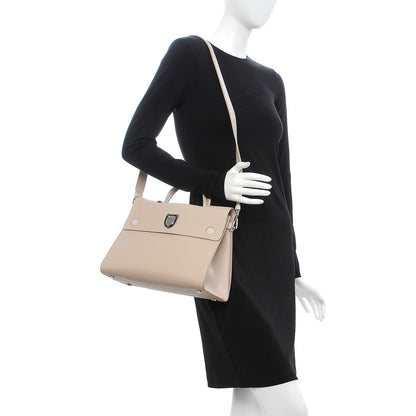Christian Dior Grained Calfskin Medium Diorever Flap Tapioca 2 of 8