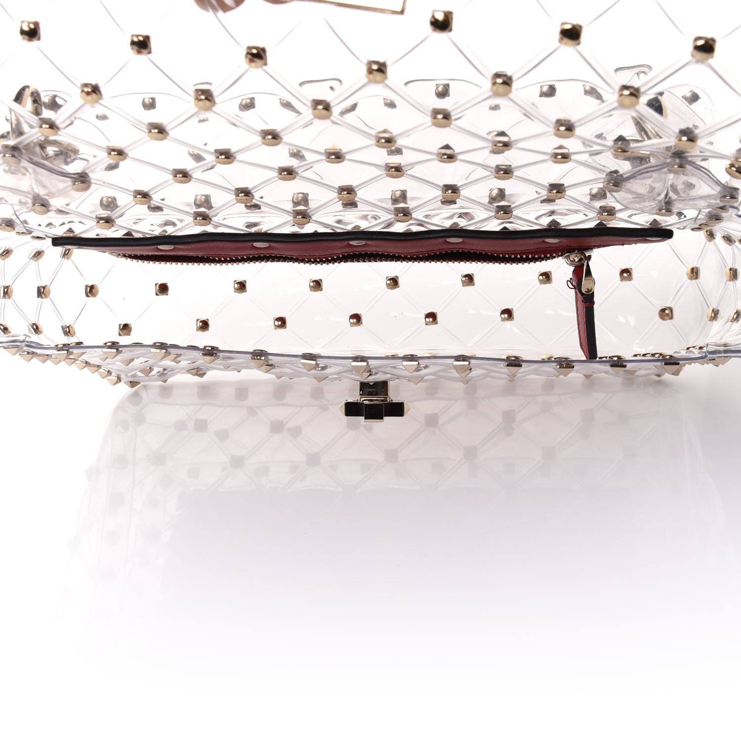 Valentino Garavani PVC Medium Rockstud Spike Shoulder Bag 8 of 10