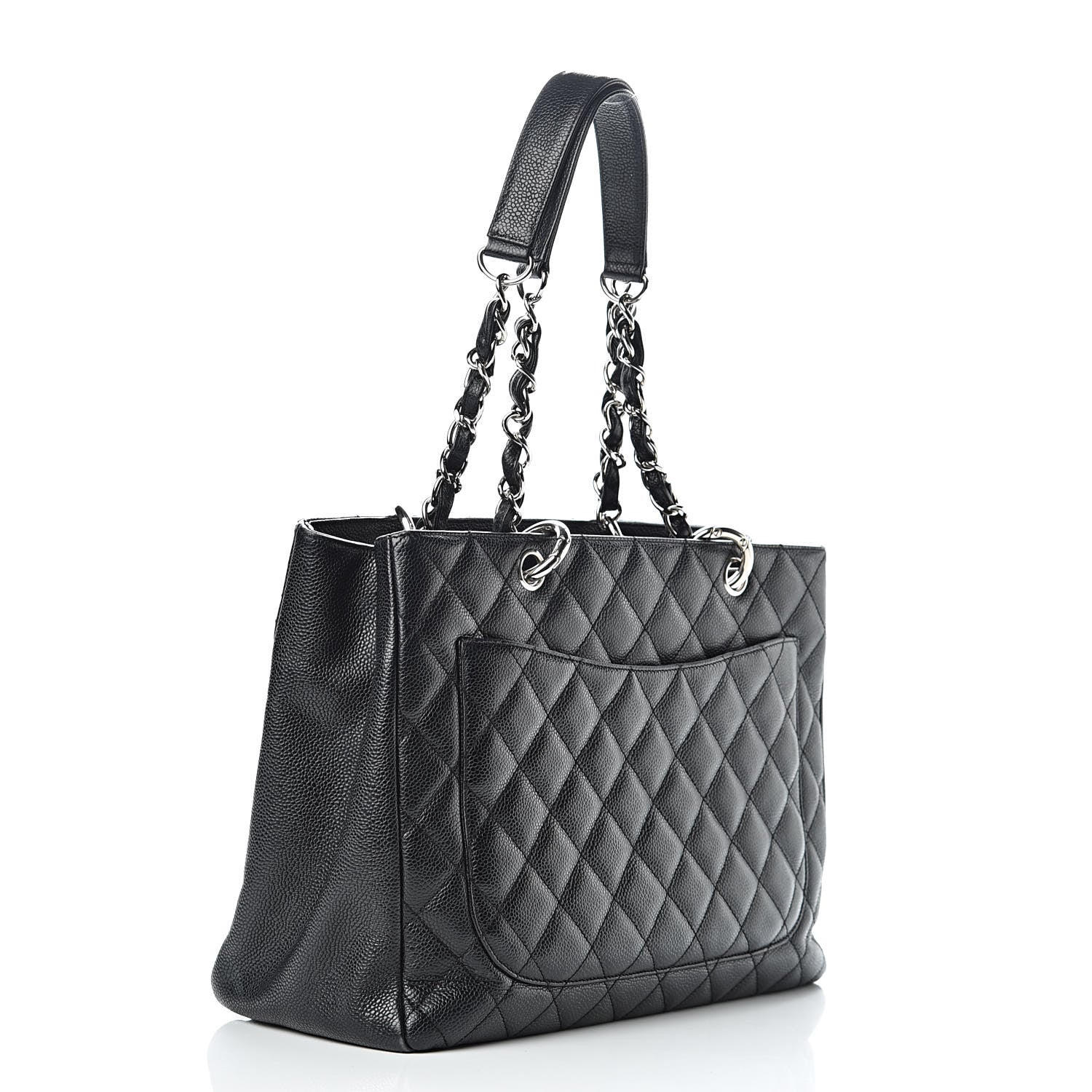 Chanel Caviar Quilted Grand Shopping Tote GST Black 3 of 16
