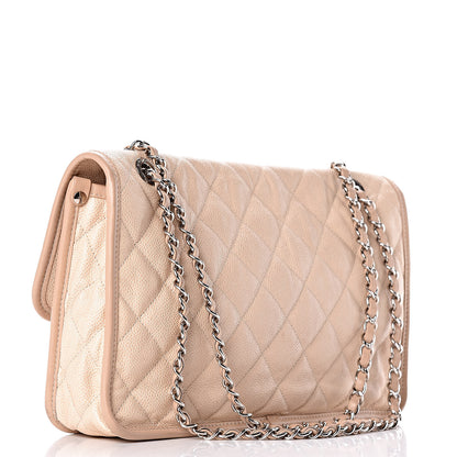 Chanel Caviar French Riviera Large Flap Beige 3 of 12