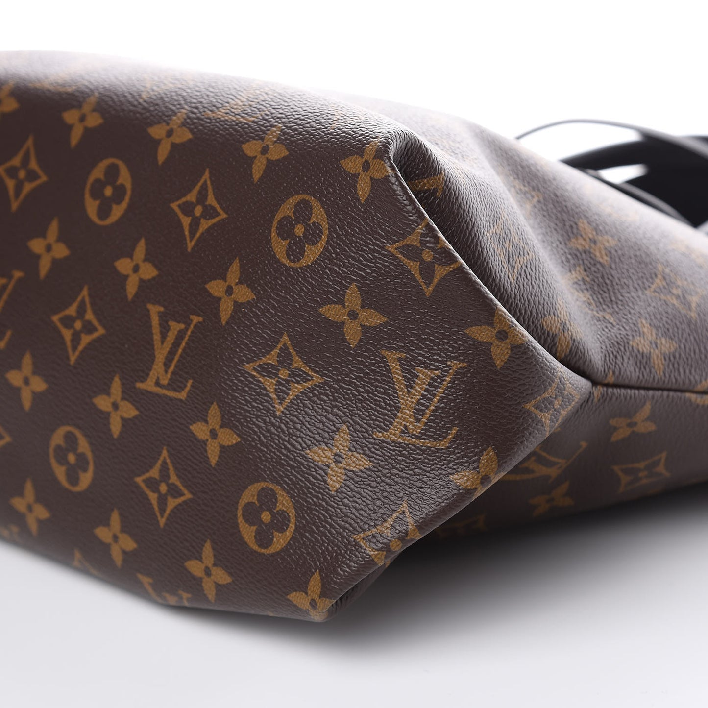 Monogram Flower Zipped Tote MM Black