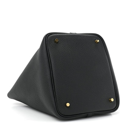 Hermes Taurillon Clemence Picotin Lock 22 MM Black 4 of 10