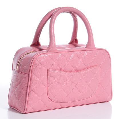 Chanel Caviar Quilted Small Bowler Pink 3 of 8