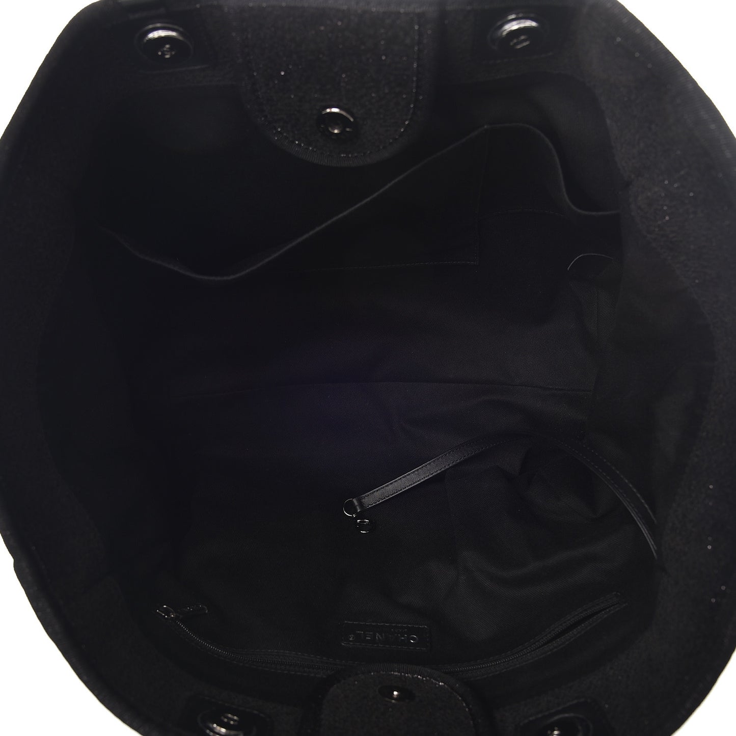 Lurex Boucle Medium Deauville Tote Black