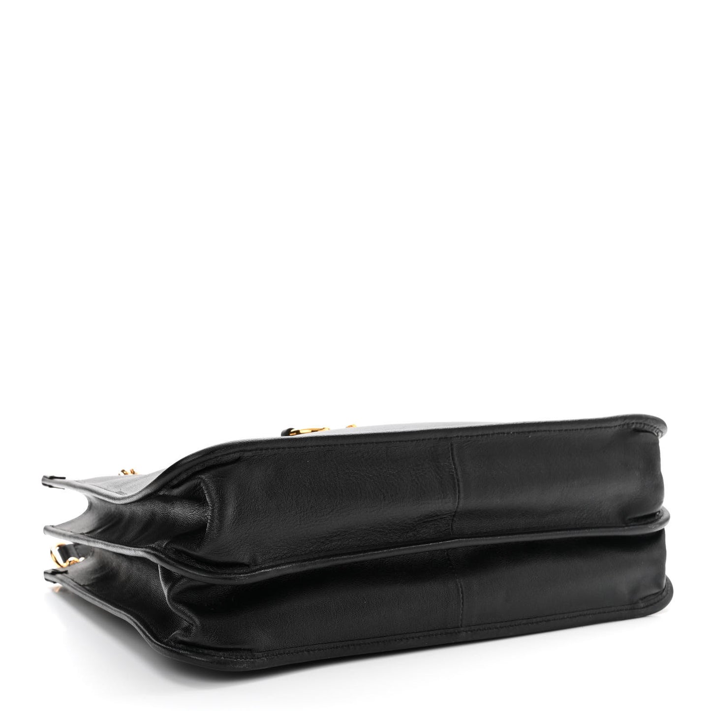 New Sakai Calfskin Lux Medium Horsebit 1955 Tote Bag Black
