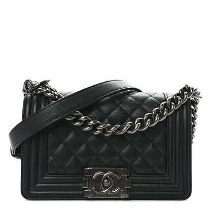 Chanel Caviar Quilted Small Boy Flap Black 1 of 12