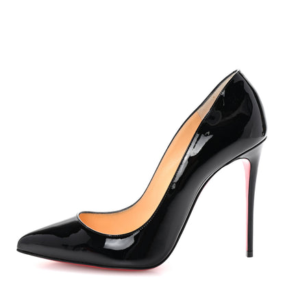 Christian Louboutin Patent Pigalle Follies 100 Pumps 39 Black 1 of 9