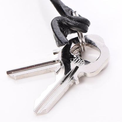 Louis Vuitton Veau Cachemire Clochette Key Bell Holder Lock Set Black Silver 5 of 5