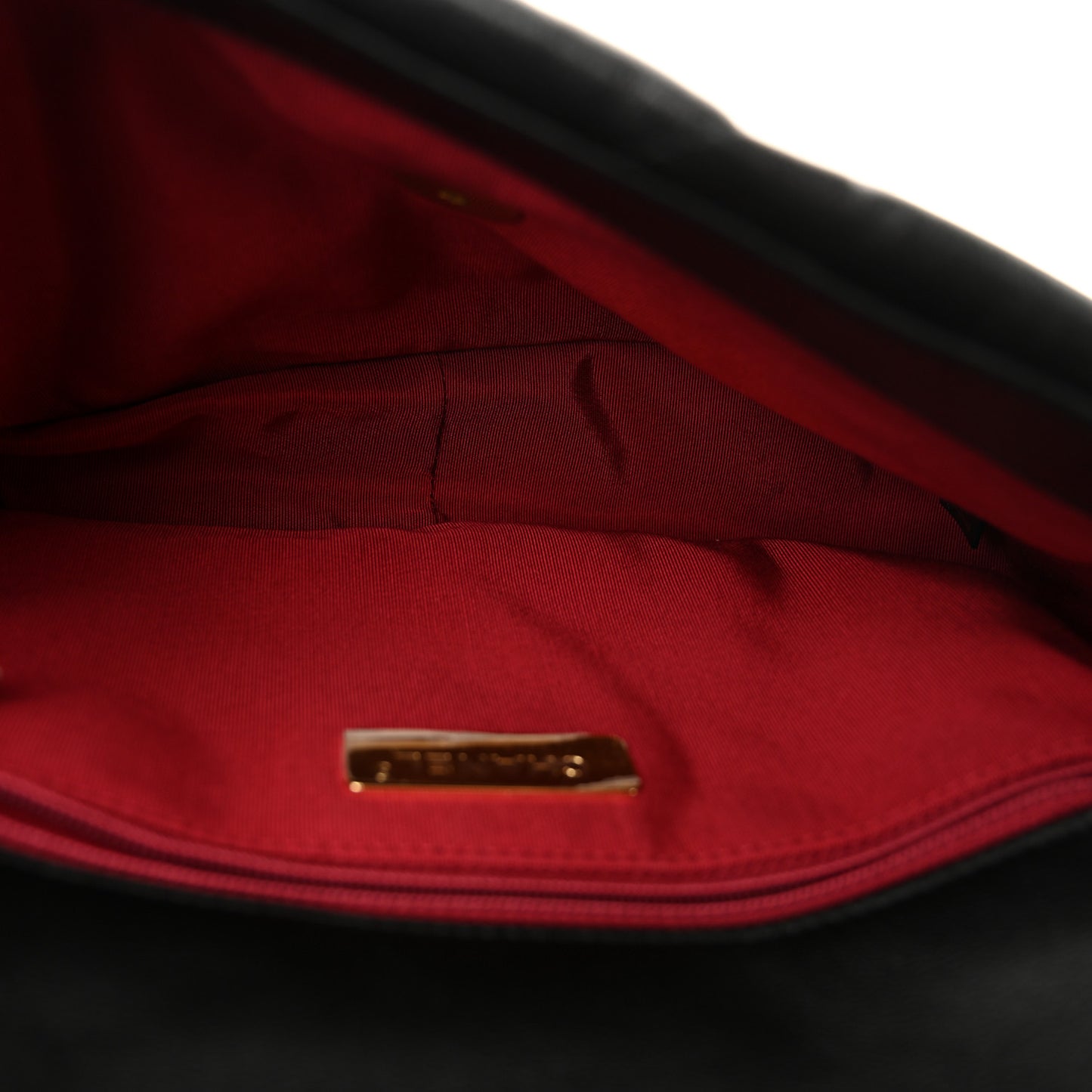 Shiny Goatskin Quilted Medium Chanel 19 Flap Black