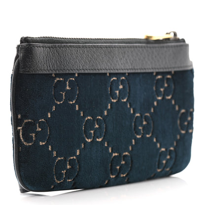 Gucci Velvet GG Monogram Textured Calfskin Web Smartphone Case Blue Beige Black 3 of 7