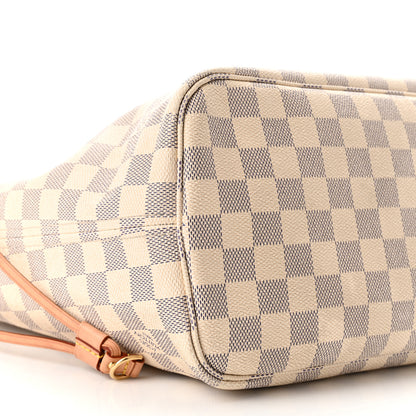 Louis Vuitton Damier Azur Neo Neverfull MM Rose Ballerine 11 of 13