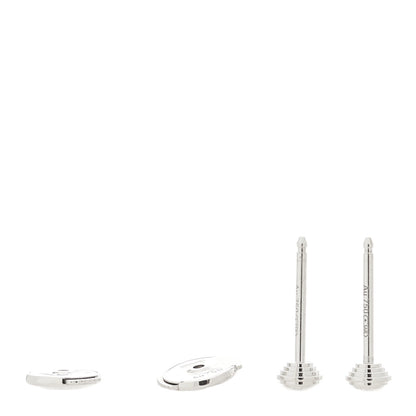 Cartier 18K White Gold Diamond XS D'Amour Earrings 4 of 5