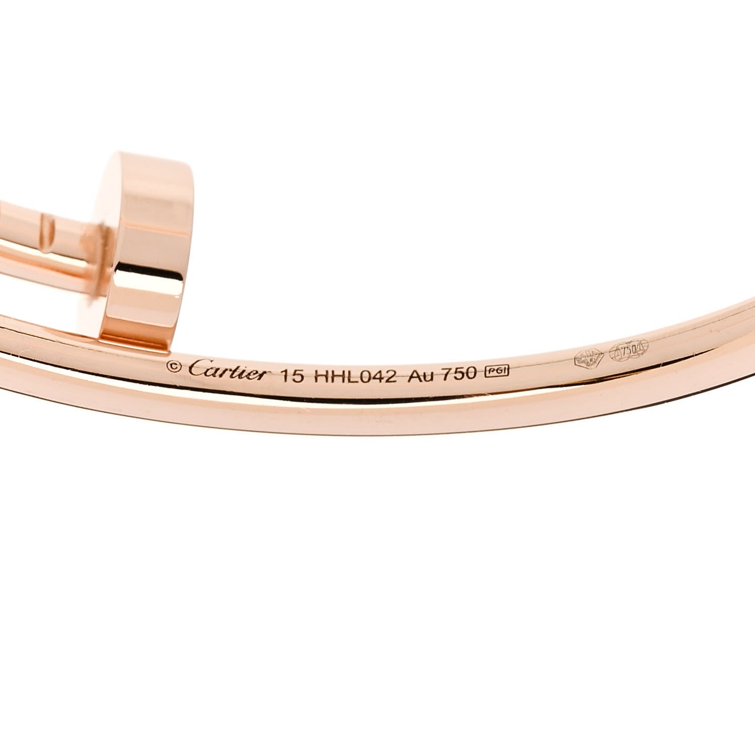 Cartier 18K Pink Gold Small Juste Un Clou Bracelet 15 4 of 4
