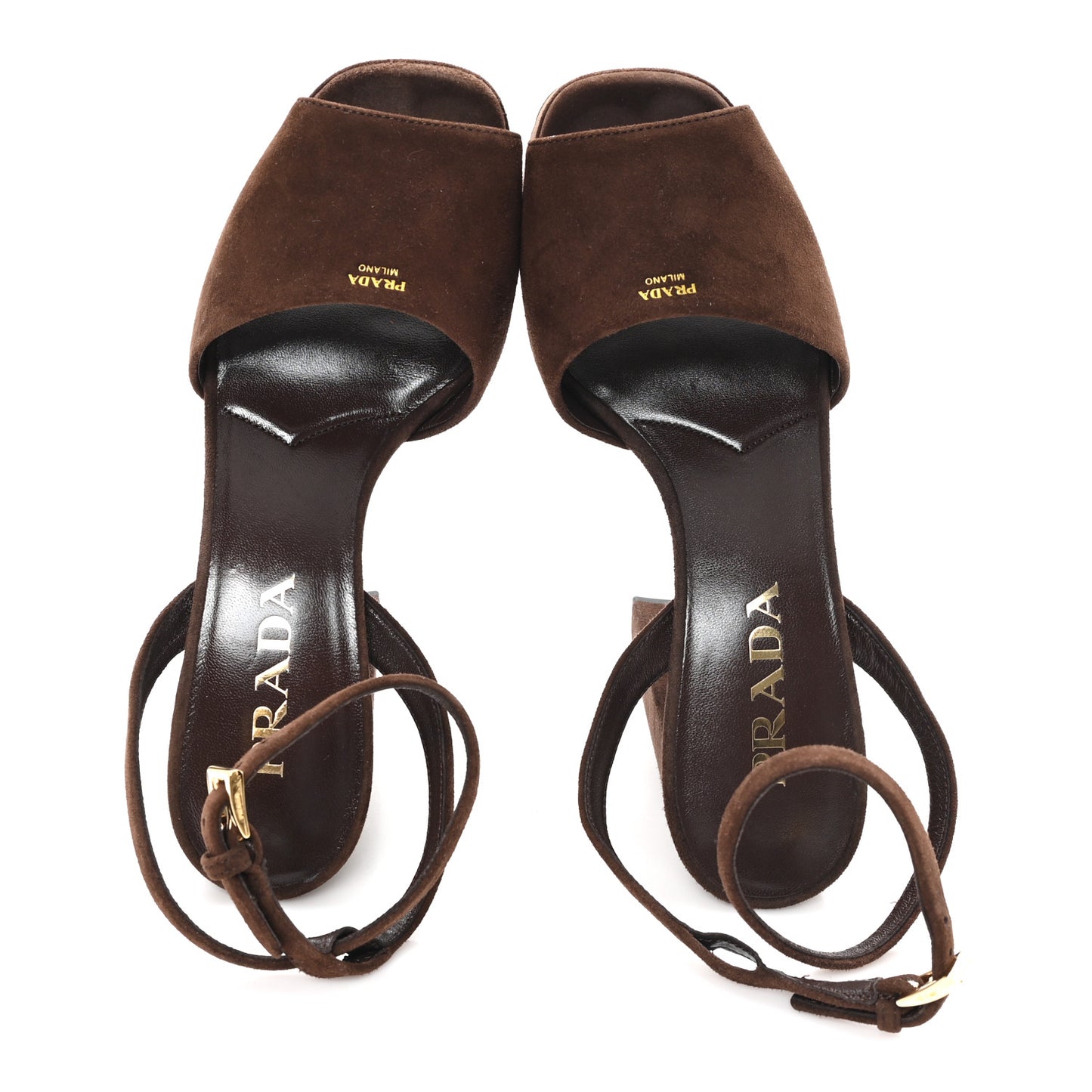 Scamosciata Logo Ankle Strap 40/135mm Platform Sandals 36 Moro