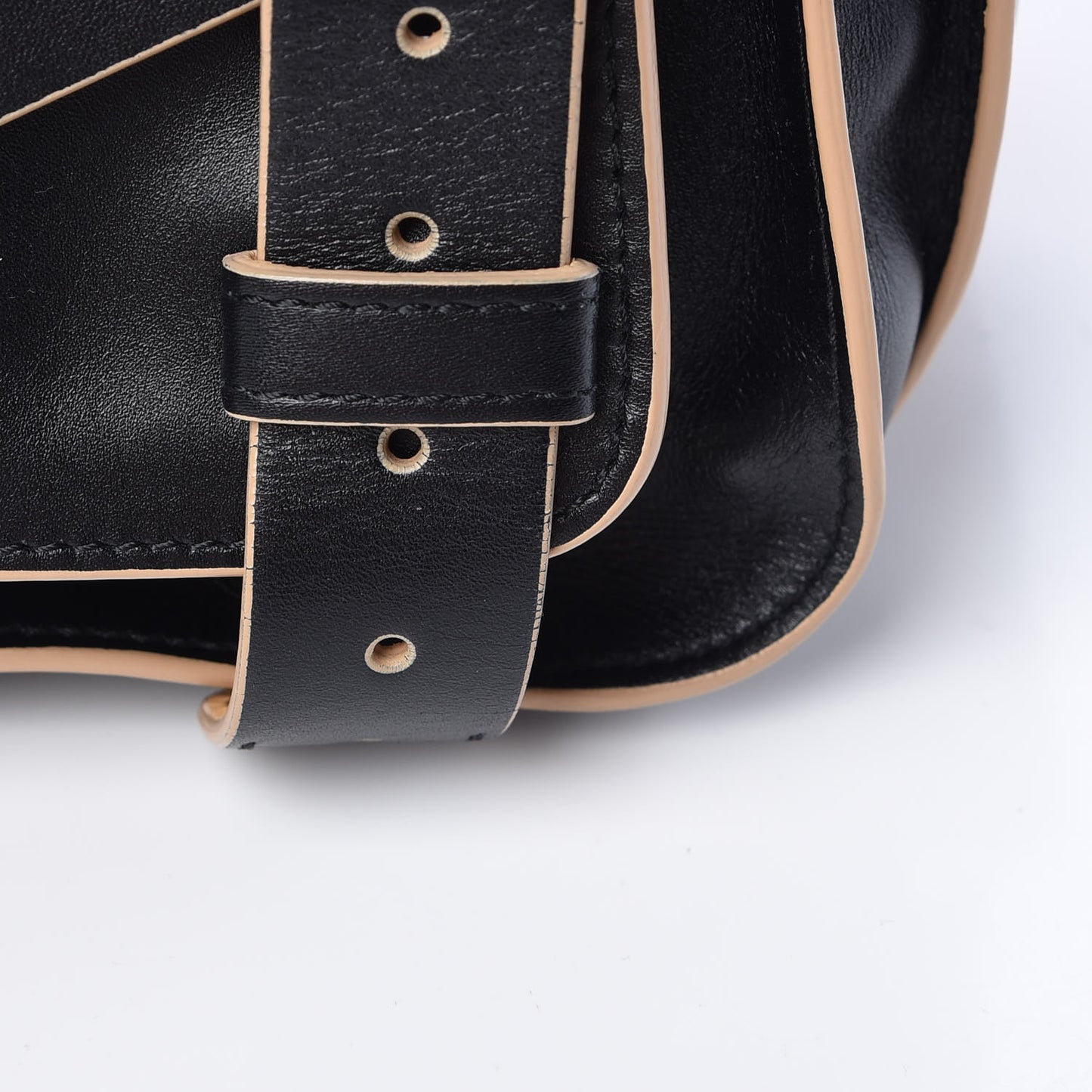 Calfskin Mini PS1 Pouch Messenger Black