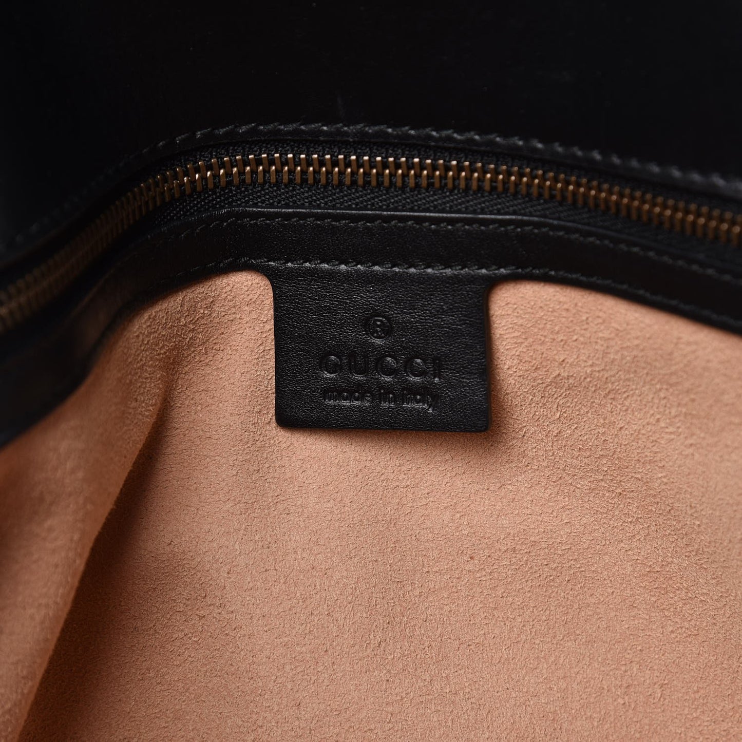 Calfskin Matelasse Studded Medium GG Marmont Shoulder Bag Black
