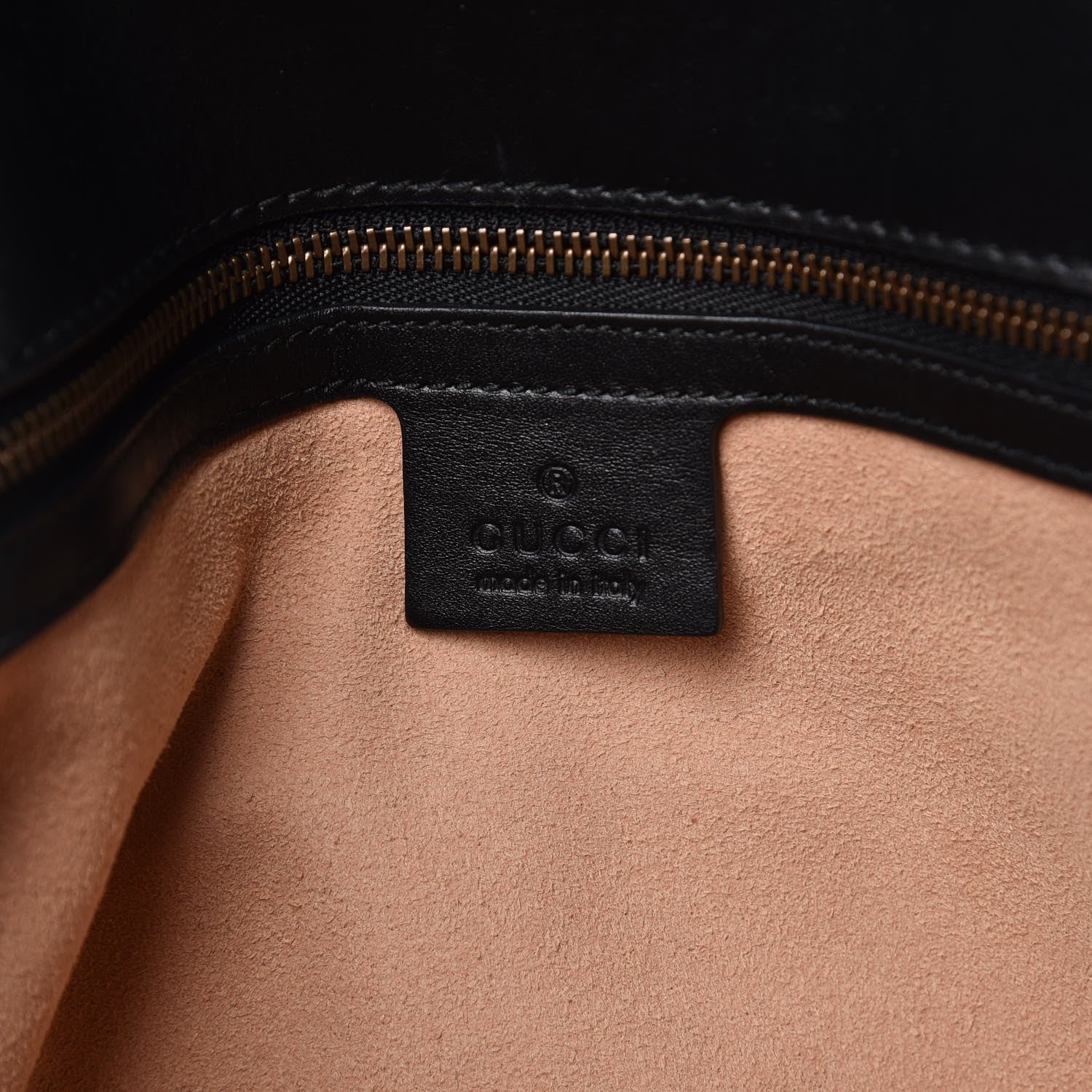 Gucci Calfskin Matelasse Studded Medium GG Marmont Shoulder Bag Black 6 of 12