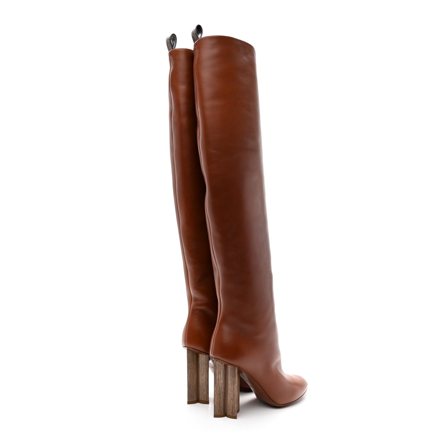 Louis Vuitton Calfskin Silhouette High Boots 36 Cognac 4 of 9