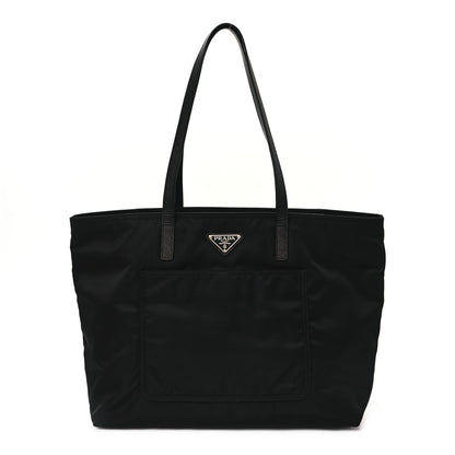 Prada Tessuto Nylon Saffiano Shopping Tote Black 1 of 10