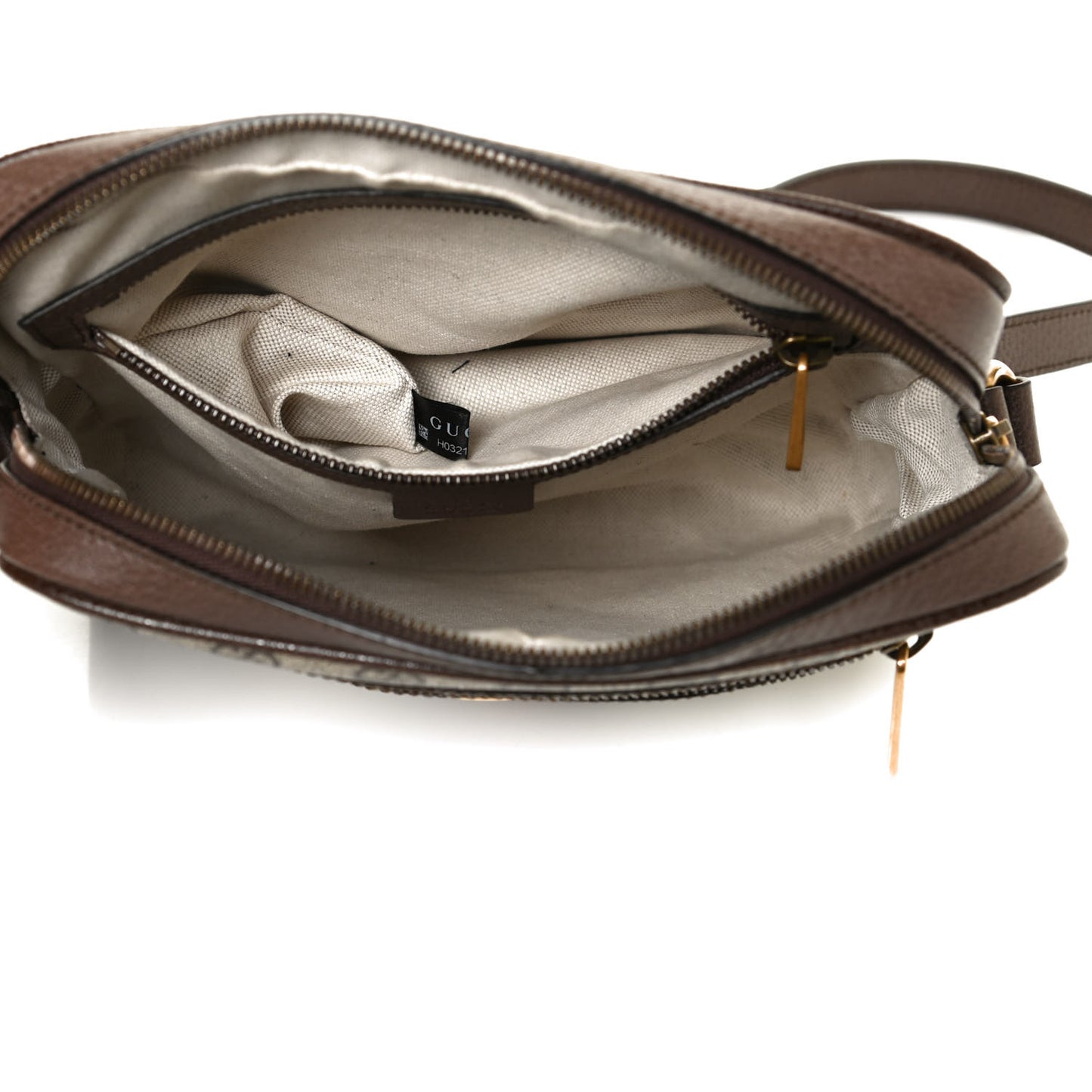 GG Supreme Monogram Web Small Ophidia Messenger Bag Brown