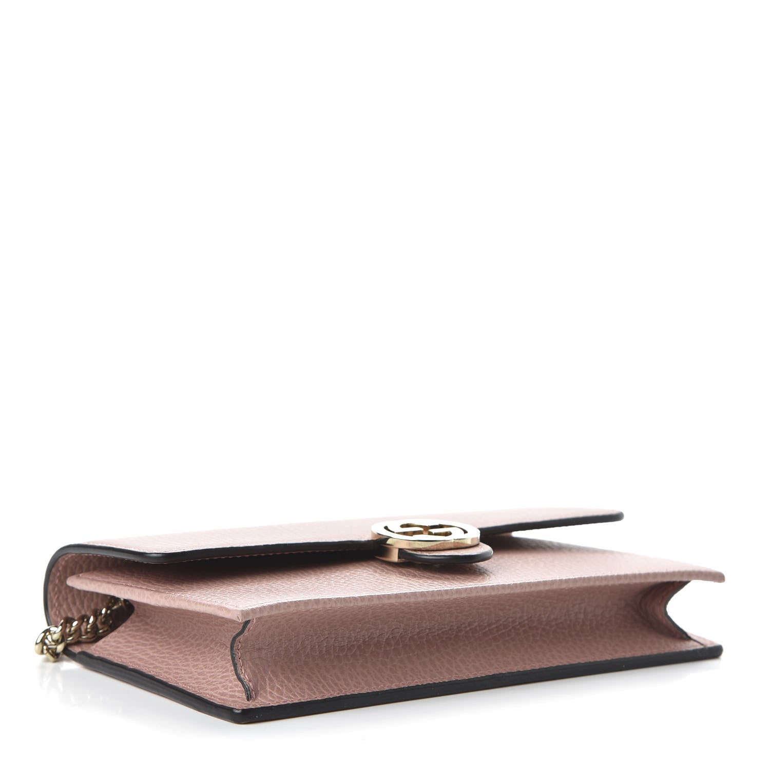 Gucci Dollar Calfskin Interlocking G Chain Wallet Soft Pink 5 of 10