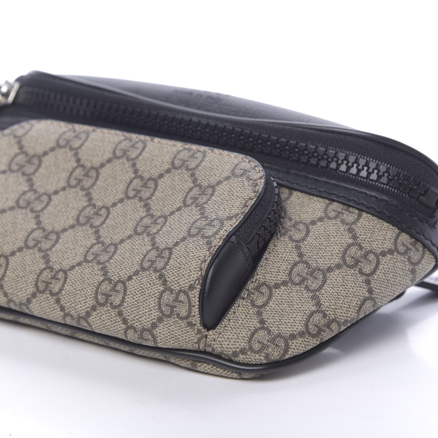 Gucci GG Supreme Monogram Belt Bag Black 9 of 10