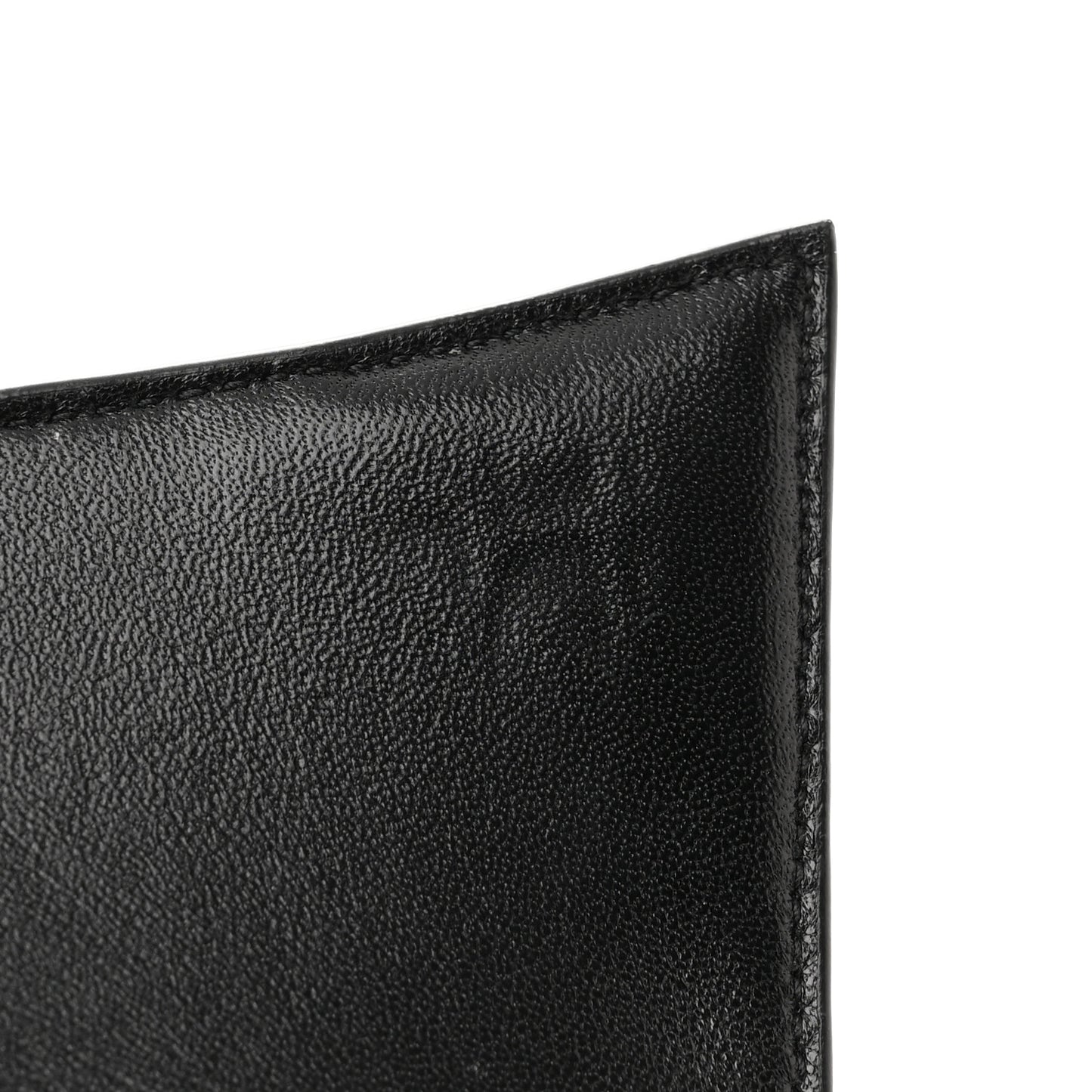 Calfskin Graffiti Logo Monochrome Crocodile Embossed Hourglass Top Handle Bag XS Black