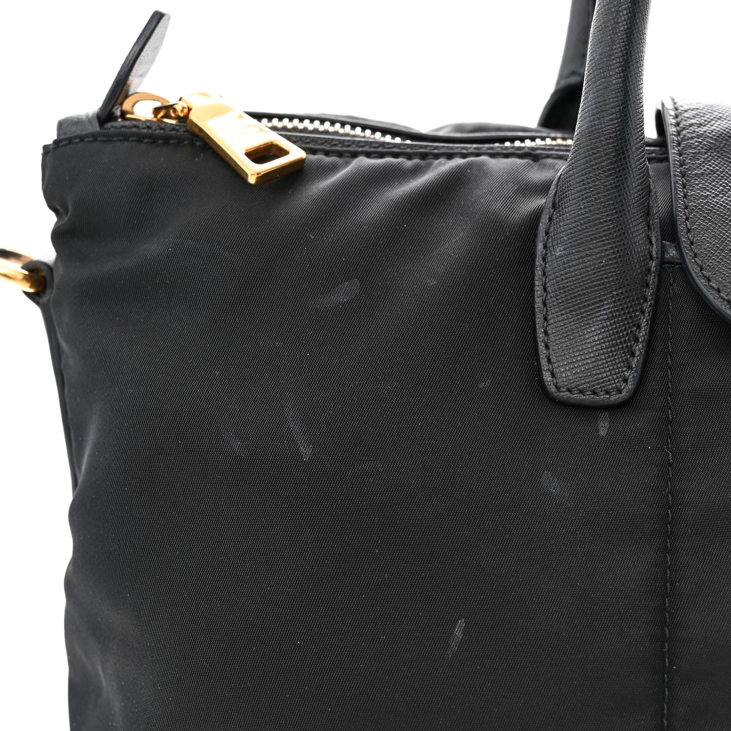 Prada Tessuto Nylon Saffiano Tote Black 12 of 12