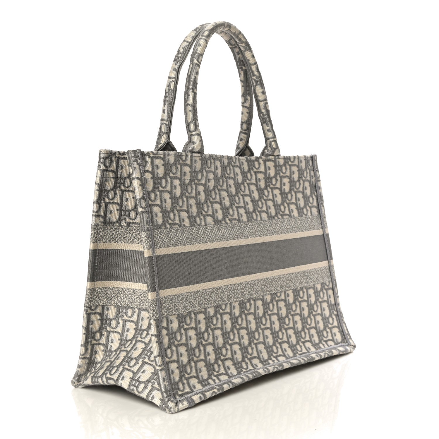 Christian Dior Oblique Medium Book Tote Grey 3 of 14