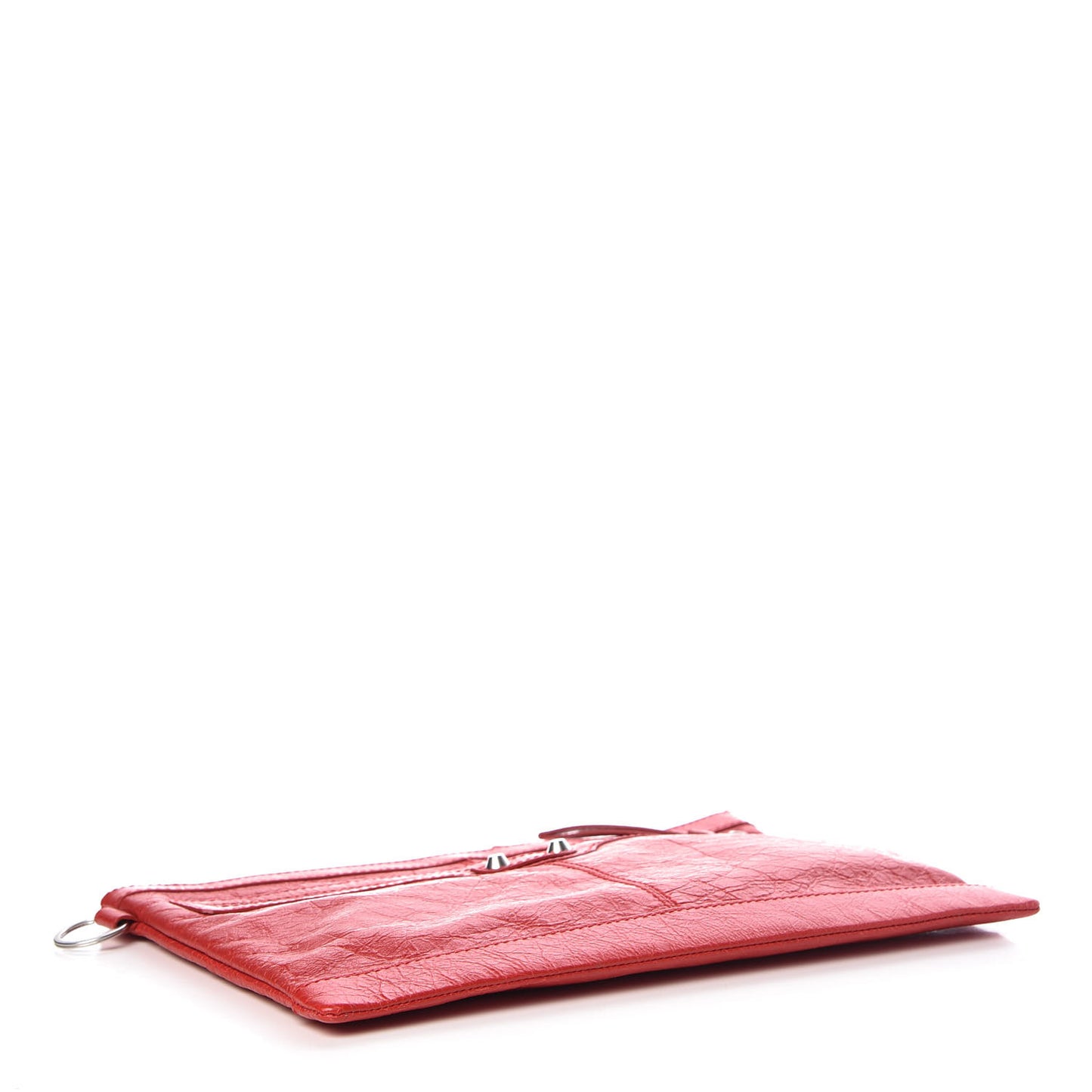 Agneau Arena Classic Hardware Medium Clip Rouge Tango