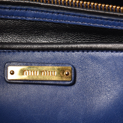 Miu Miu Nappa Matelasse Tote Blue 7 of 18