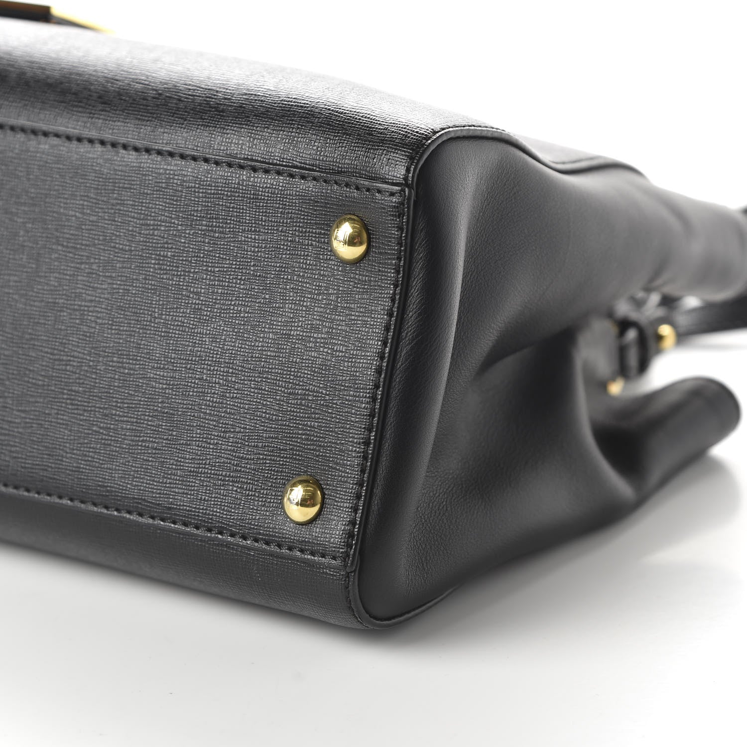 Fendi Vitello Elite Petite 2Jours Tote Black 8 of 10