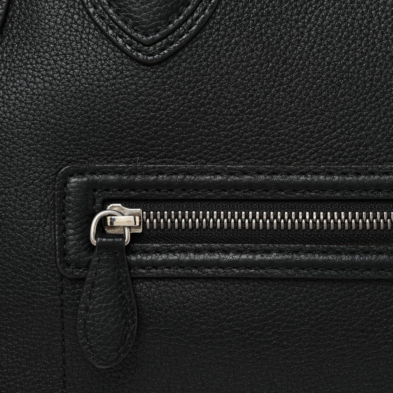 Celine Drummed Calfskin Mini Luggage Black 7 of 13