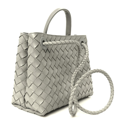Bottega Veneta Nappa Intrecciato Small Andiamo Shoulder Bag Sterling 3 of 10