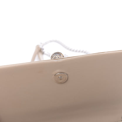 Saint Laurent Smooth Calfskin Classic Monogram Kate Tassel Chain Wallet Nude Powder 9 of 13